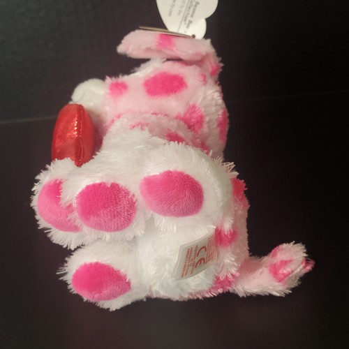 Peluche Ty Beanie Boos 2023 RORY el Día de San Valentín Perro Rosa Manchado 6" - Imagen 7 de 10