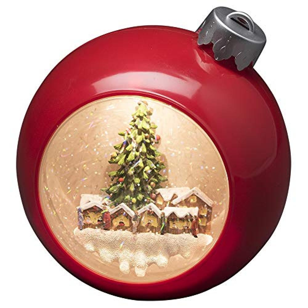 Konstsmide 4360-550 Globo di Neve LED Natalizio | Effetto Neve Magica