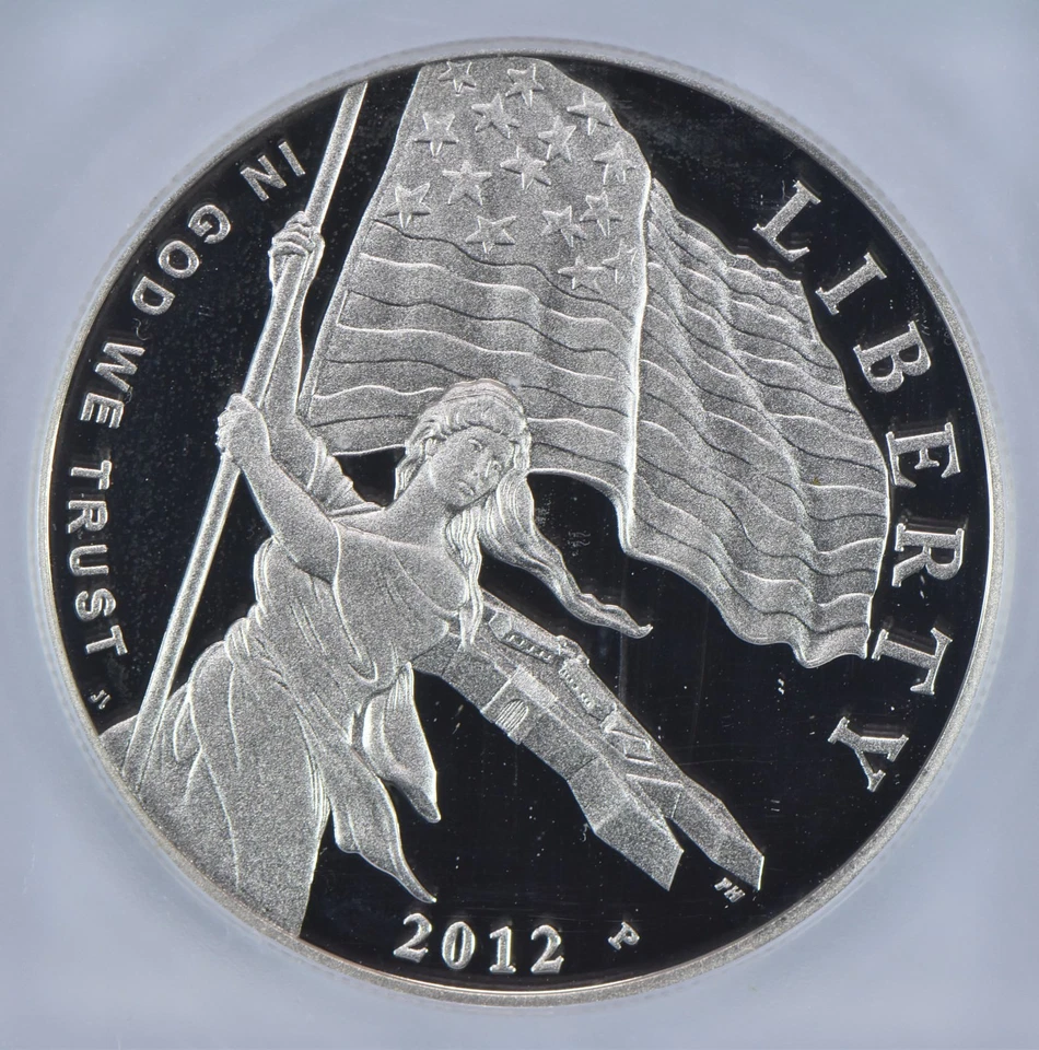 2012-P Star Spangled Banner Commemorative Silver Dollar PR70 DCAM ICG *0592 - Image 3 of 4