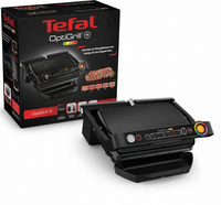 Tefal GC7148 Optigrill+ Snacking & Baking Kontaktgrill Schwarz 2000W Aufklappbar