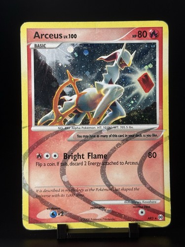 Arceus LV. 100 AR3 - Rare Holo - Platinum: Arceus - Pokemon TCG - MP/Crease