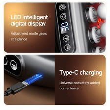 Electric Massager Gun Set Deep Tissue Muscle Relaxation For Back Shoulders Legs