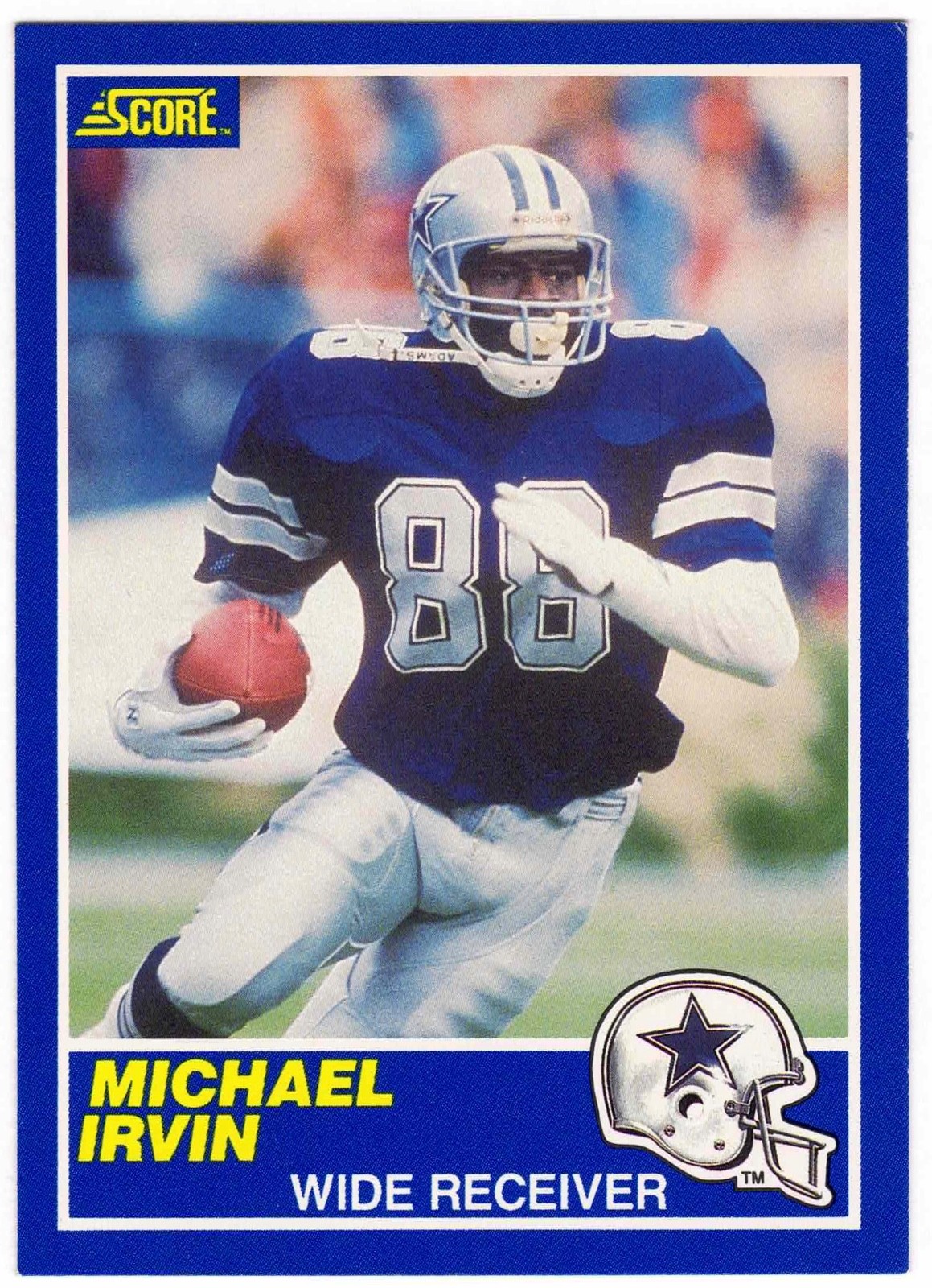 1989 Score - Michael Irvin #18 (RC)