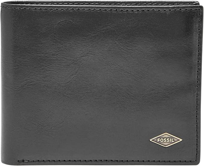 Fossil - Mens Hayes Leather Bifold Wallet Black 12490₽