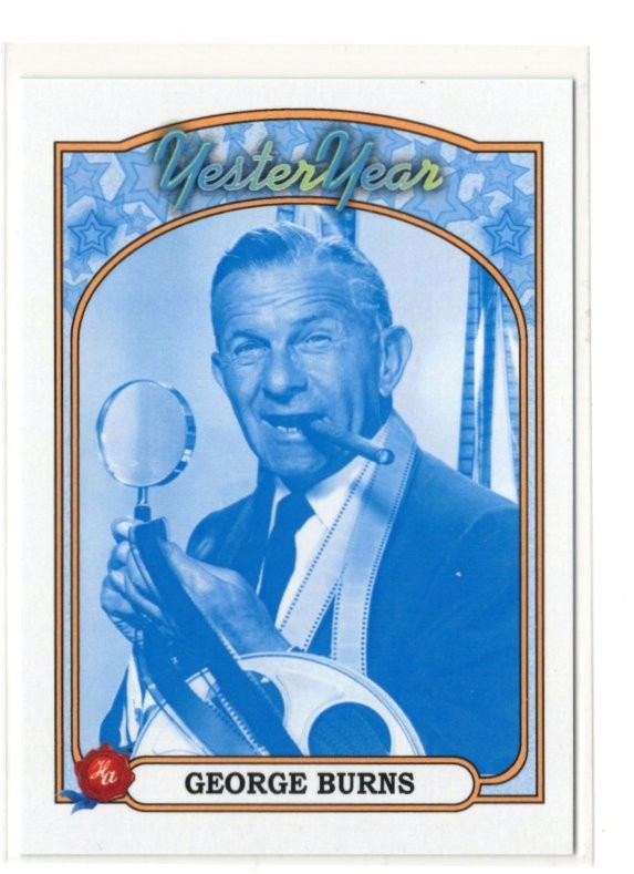 2025 Historic Autographs YesterYear 2 George Burns Design 1 BLUE #113 /80