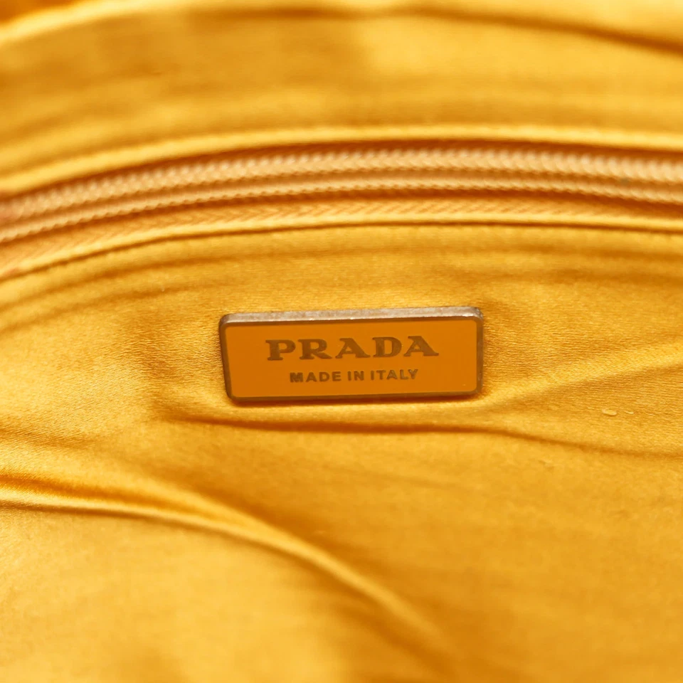 Pochette Prada Sac bandoulière Toile Beige Vintage Authentique - Photo 4/4