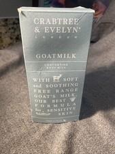 CRABTREE EVELYN GOATMILK COMFORTING BODY MILK NEW OLD STOCK in BOX 8.5oz PUMP US
