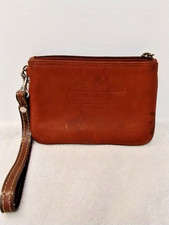 COACH leather womens wristlet, missing handle on zipper