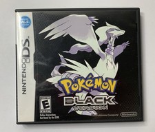 Nintendo Pokemon Black Version Nintendo DS Cartridge Case w/ Cover Art Manual