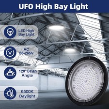 UFO LED High Bay Light Workshop Garage Lights Industrial Warehouse Lamp 300W