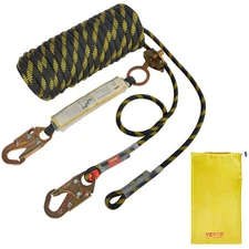Uimoso Vertical Lifeline Assembly 0.55'' x 100' Fall Protection Rope 30 KN ANSI