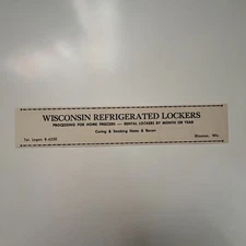 Wisconsin Refrigerated Lockers Bloomer WI c1958 Chippewa County WI Ad TAJ6-H10