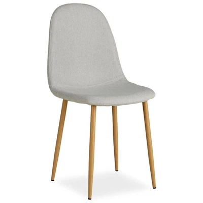 Chaise Salle à Manger rembourrée Gris avec Revêtement confortable | Homestyle4u - Photo 1/4