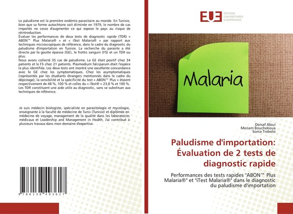 Paludisme D'importation: ÉValuation De 2 Tests De Diagnostic Rapide Dorsaf Aloui-image