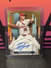 Michael McGreevy 2025 Topps Finest Autographs Gold /50  FA-MMC AUTO RC