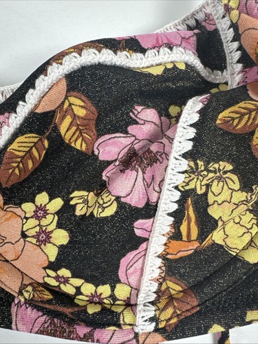 NWT Pink By Victoria's Secret Swim Bikini Bottoms And Top 36D Large Pink Floral - Picture 10 of 18
