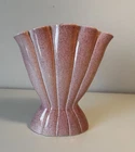 Vintage Large MCM Red Wing USA Pottery 416 Gladiola Fan Vase Pink #416-9