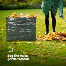 Image of LIVIVO Garden Waste Bags 150L Set of 2 Heavy Duty Reusable Strong Handles