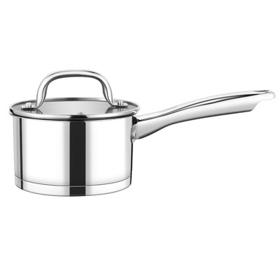 1 Quart Saucepan with Lid, Stainless Steel Small Cooking Pot Induction Sauce ...
