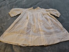 Antique Vintage Baby Dress Slip Short Cotton Lace Short