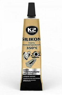 K2 Black High Temperature 350° Heat Resistant Silicone Sealant Adhesive