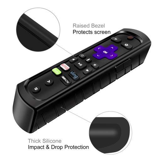 Silicone Case Anti Slip Shock Proof Cover For Roku Ultra / Roku 4 3 2 1 Remote - Picture 15 of 42