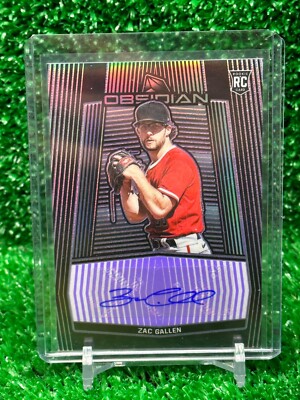 Zac Gallen 2020 Panini Chronicles Obsidian Rookie Autograph RC