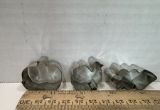 Set of 3 Canape and Hors d' oeuvres Mini Metal Cookie Cutters Autumn/Fall