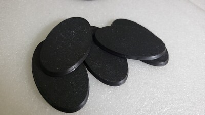 Lotto Di 3 Basi Ovali 75 Mm X 42 Mm Per Warhammer 40k