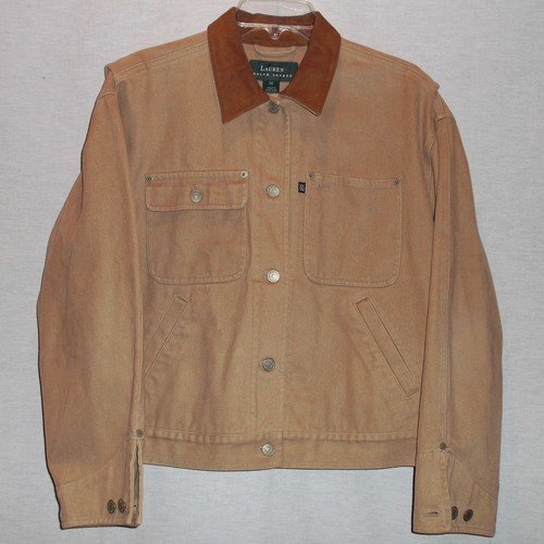 RALPH LAUREN LADIES TAN DENIM JACKET 