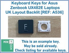 Keyboard Replacement Keys for Asus Zenbook UX482E Laptops UK Layout Backlit