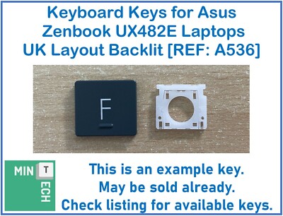 Tastatur Ersatz Tasten für Asus Zenbook UX482E Laptops UK Layout Hintergrundbeleuchtung