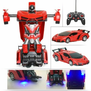 remote control transformer robot car