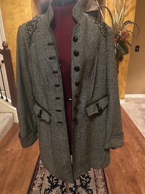 INSIGHT WOMENS JAZZY 3/4 Coat Length Size 14