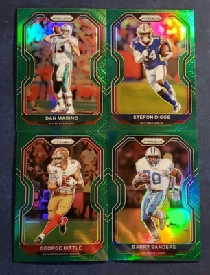 2020 Prizm Football GREEN PRIZMS Parallels w/ Legends Rookies You Pick