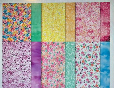 Stampin Up 6x6 BLOOM IMPRESSIONS  Designer Series Paper DSP ~ 12 Sheets
