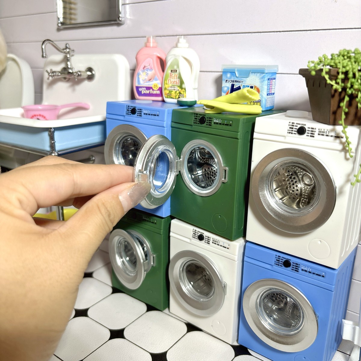 Semi Automatic Fdw Portable Washing Machine Kids Play Fridge