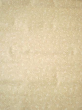   Beige Tone on Tone Small Vine & Leaf Design Fabric Backed Vinyl by Royson 4058