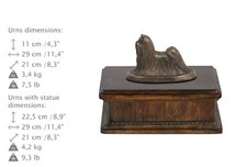 Shih Tzu, dog exclusive urn made of cold cast bronze, Art Dog, USA