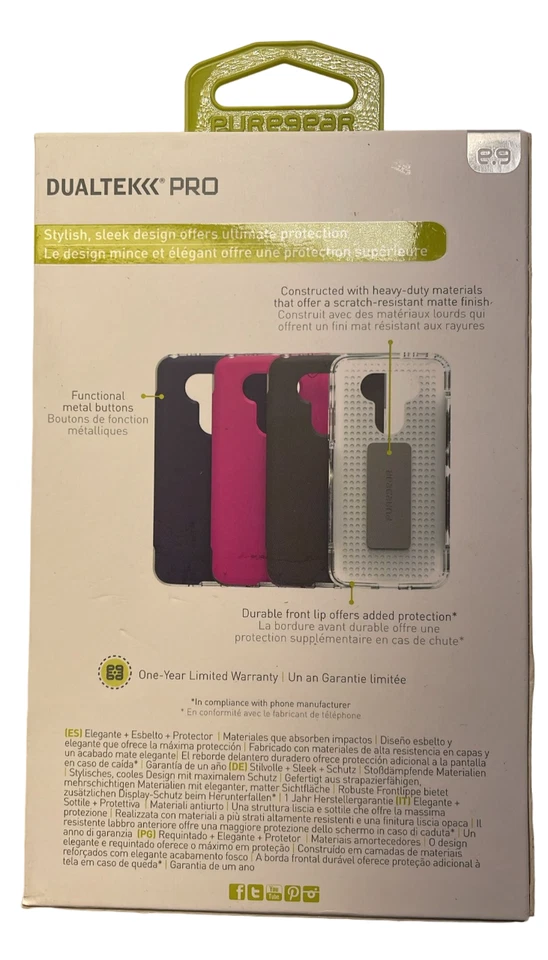 Capa PureGear Dualtek Pro para LG G5, preta/clara - Imagem 3 de 4