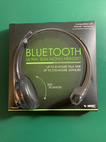 Vibe Bluetooth Ultra-Slim Mono Headset 