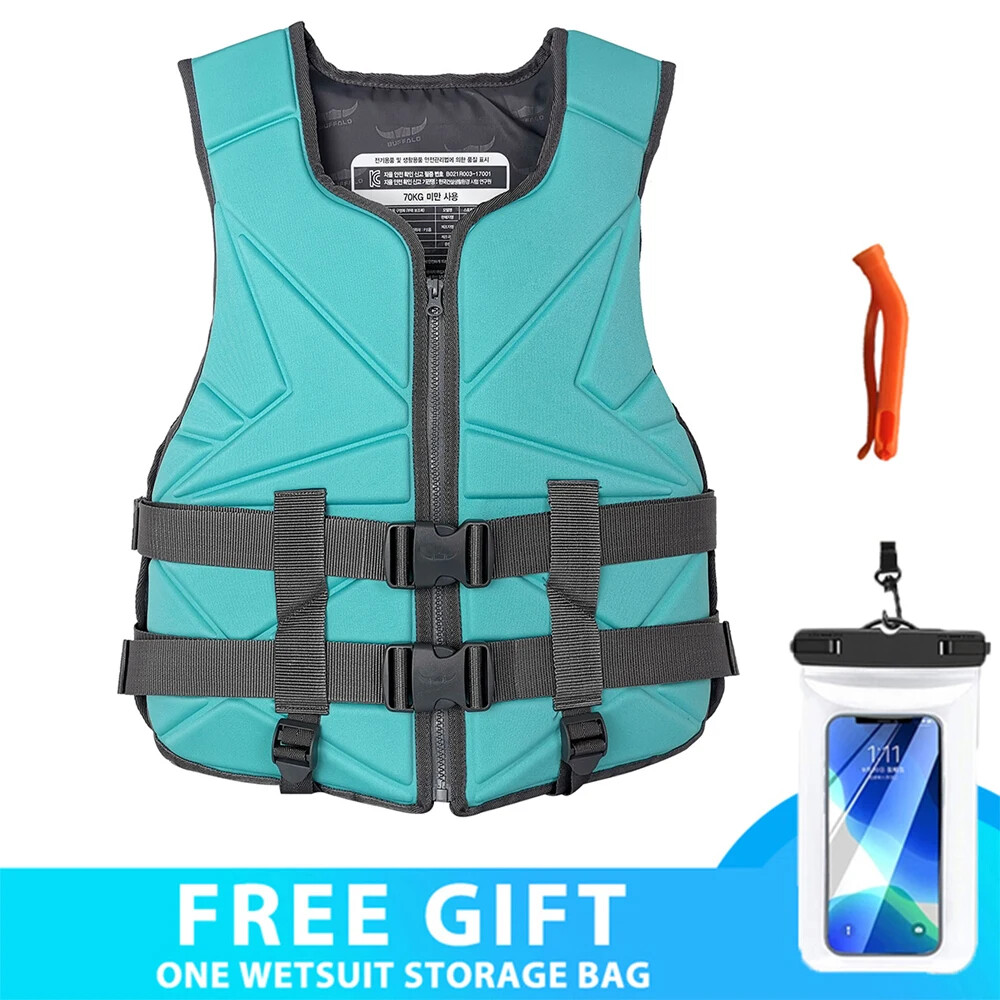 Adult Neoprene Life Vest for Surfing Kayaking Boating & Water Sports Rescue