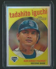 2008 TOPPS HERITAGE CHROME TADAHITO IGUCHI #159 PADRES REFRACTOR RARE SP 423/559