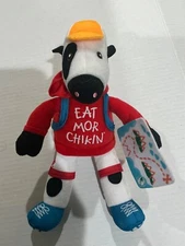 Chick-Fil-A Cow Doll Plush Summer 2023 Red Hoodie Traveler w/Map & Backpack