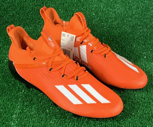 orange adidas football cleats