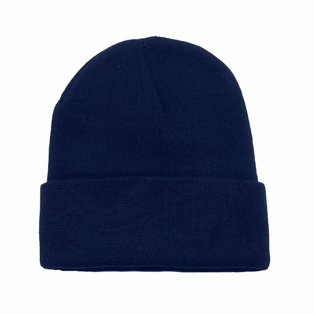 Navy Blue Plain Beanie Hats - Wholesale Pack of 10 Blank Beanies-image