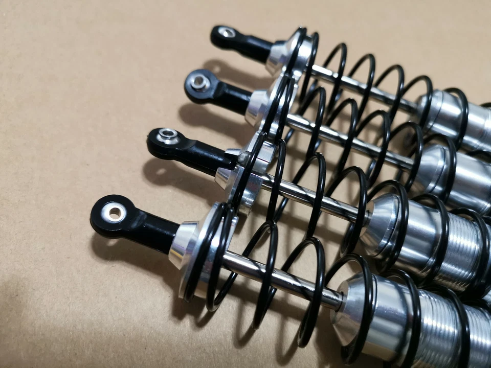 High Performance Big Bore Shocks W/ 4.5mm shaft for Arrma Outcast V2 4s Silver - Image 2 of 3