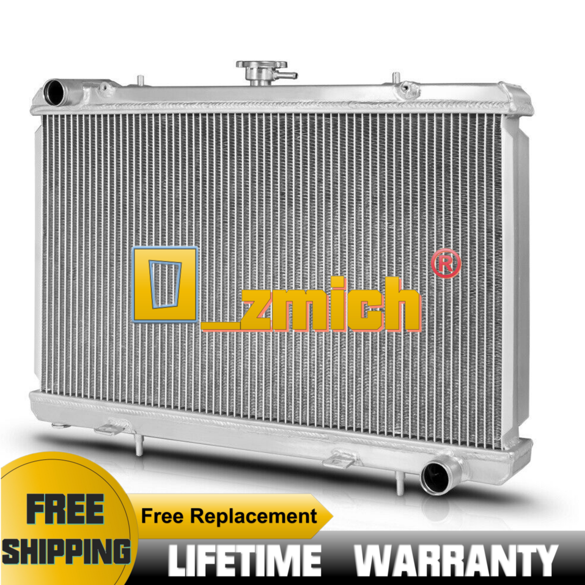 FILA Radiatore alluminio 3 file per Nissan 240SX S13 Ka Ka24De 1990 91 MT dal 1989 al 1994