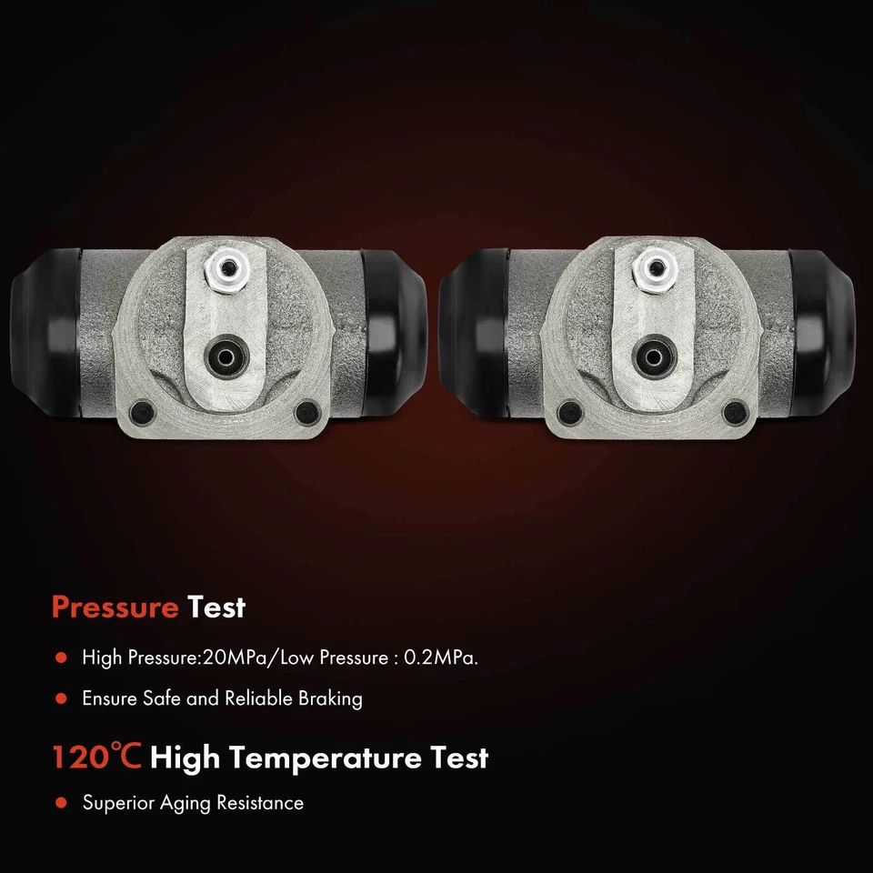 Cilindro de rueda de freno de tambor 2 piezas para Chevrolet C1500 GMC Yukon trasero izquierdo y derecho Foto 4 de 4