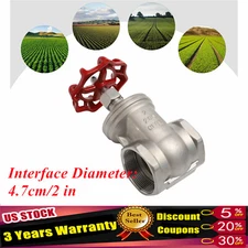 2 Inch Npt Female Threaded Gate Valve Heavy Duty Gate Valve Stainless Steel 2"